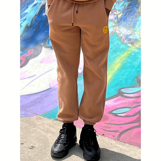 Smiley gray apricot Lounge pants